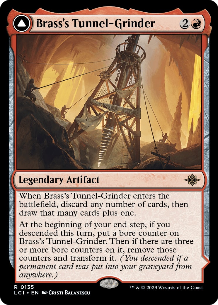 Brass's Tunnel-Grinder // Tecutlan, the Searing Rift – The Lost Caverns of Ixalan 135 | Lichcards