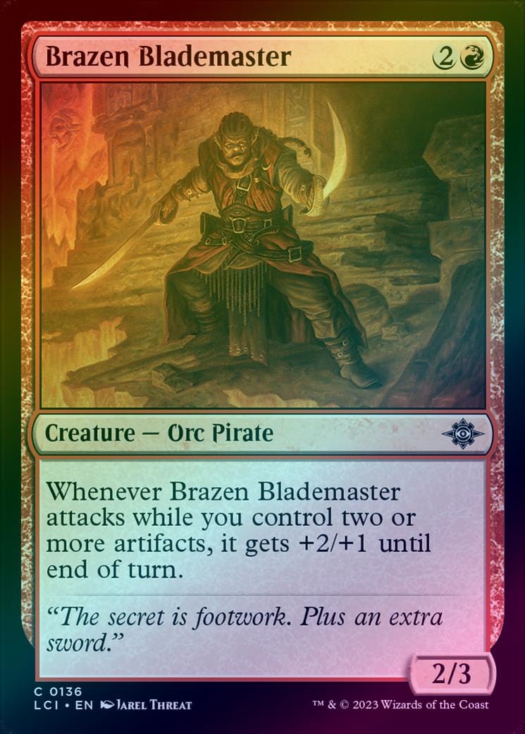 Brazen Blademaster (Foil) (LCI)