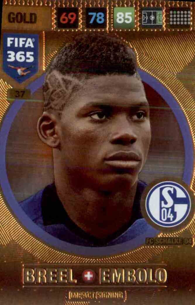 Breel Embolo - FIFA 365: 2017 Adrenalyn XL Impact Signing #37 - Near Mint Image principale du produit