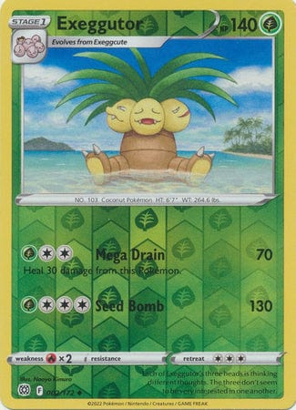 Brilliant Stars - 002/172 - Exeggutor - Reverse Holo