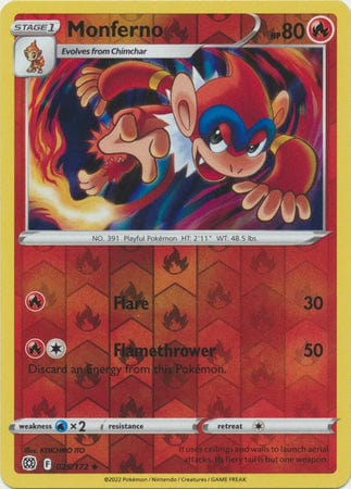 Brilliant Stars - 025/172 - Monferno - Reverse Holo