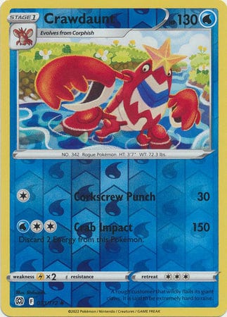 Brilliant Stars - 033/172 - Crawdaunt - Reverse Holo