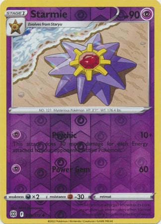 Brilliant Stars - 055/172 - Starmie - Reverse Holo