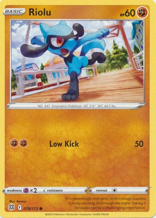 Brilliant Stars - 078/172 - Riolu