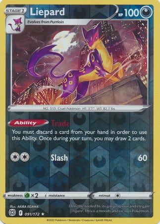 Brilliant Stars - 091/172 - Liepard - Reverse Holo