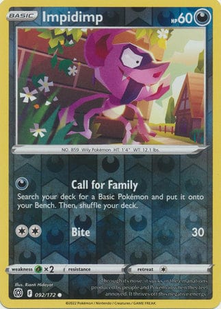 Brilliant Stars - 092/172 - Impidimp - Reverse Holo