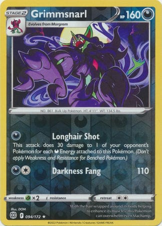 Brilliant Stars - 094/172 - Grimmsnarl - Reverse Holo