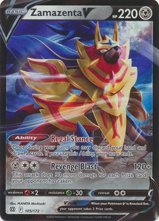 Brilliant Stars - 105/172 - Zamazenta V