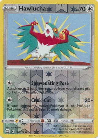 Brilliant Stars - 127/172 - Hawlucha - Reverse Holo