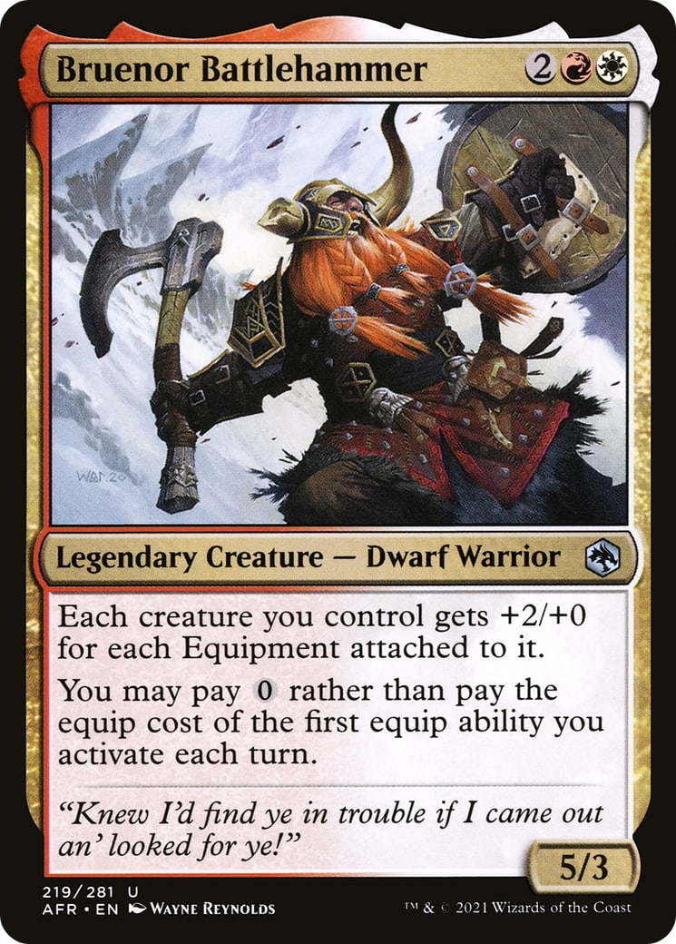 Bruenor Battlehammer – Adventures in the Forgotten Realms 219 – Magic: The Gathering single card | Lichcards Hauptbild
