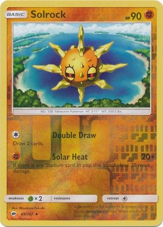 Burning Shadows - 069/147 - Solrock - Reverse Holo