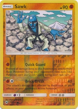 Burning Shadows - 072/147 - Sawk - Reverse Holo