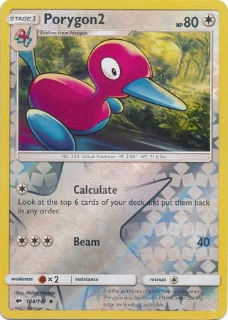 Burning Shadows - 104/147 - Porygon2 - Reverse Holo