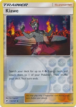 Burning Shadows - 116/147 - Kiawe - Reverse Holo