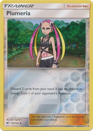 Burning Shadows - 120/147 - Plumeria - Reverse Holo