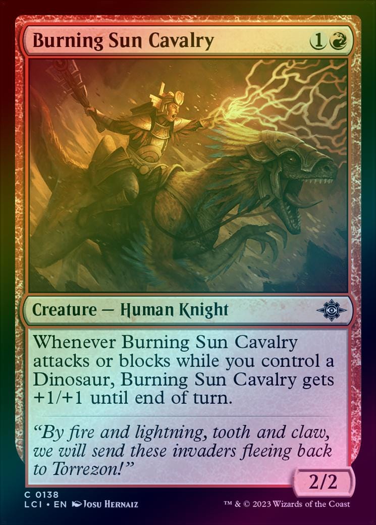 Burning Sun Cavalry (Foil) (LCI)