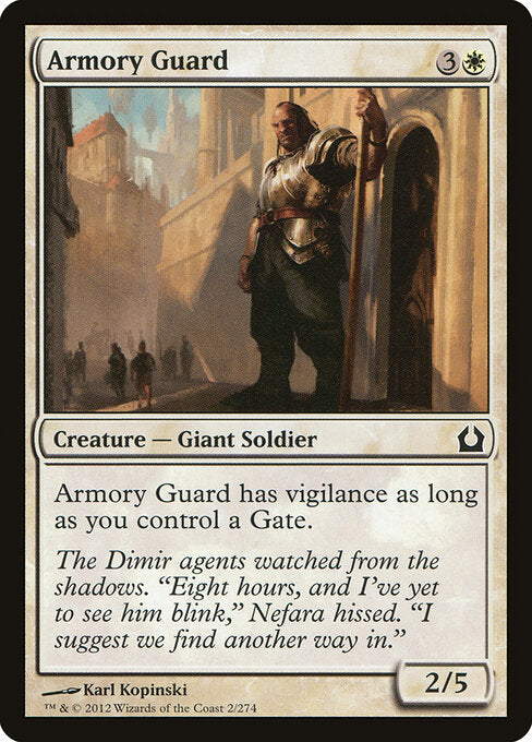 Armory Guard – Return to Ravnica (RTR-2) Magic: The Gathering card | LC-REM-20260804-15151254896972-c03498c1-b7f7-41fb-8e2a-1c087d4e9990 Immagine principale del prodotto
