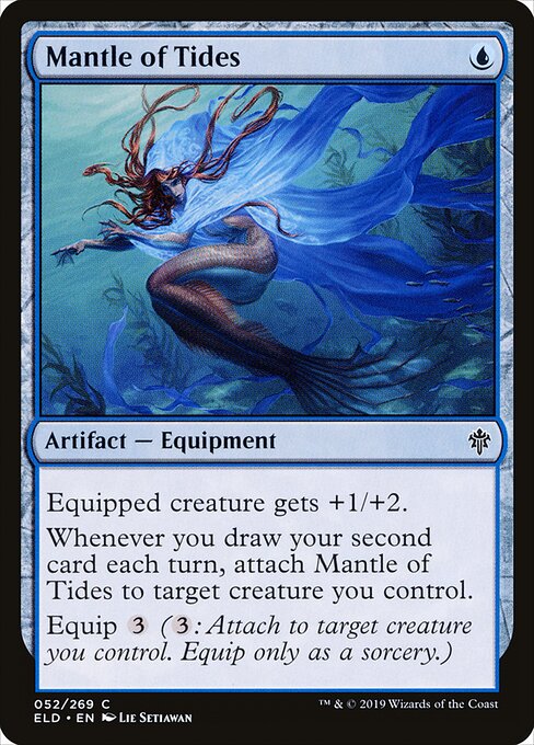 Mantle of Tides – Throne of Eldraine (ELD-52) Magic: The Gathering card