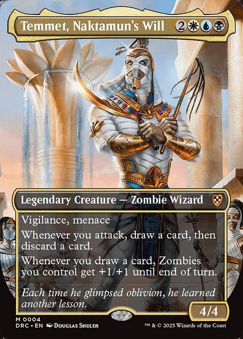 Temmet, Naktamun's Will – Commander: Aetherdrift (DRC-4) Magic: The Gathering card Immagine principale del prodotto