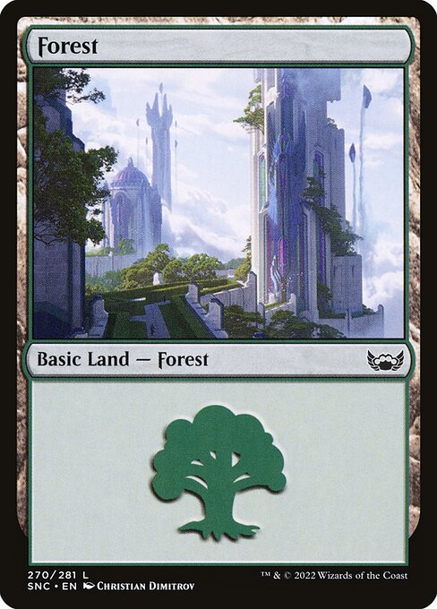 Forest – Streets of New Capenna (SNC-270) Magic: The Gathering card | LC-REM-20260804-15383631233356-c086cb5e-3146-4a41-a471-fcbbf8fa4e09
