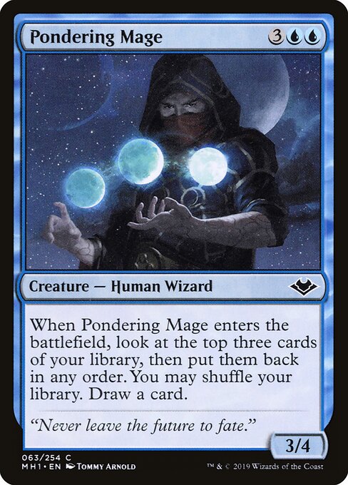 Pondering Mage – Modern Horizons (MH1-63) Magic: The Gathering card | LC-REM-20260804-15609031459148-c08c5ac8-5c0b-4c89-8f06-e5aadfccee01