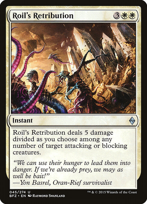 Roil's Retribution – Battle for Zendikar (BFZ-45) Magic: The Gathering card