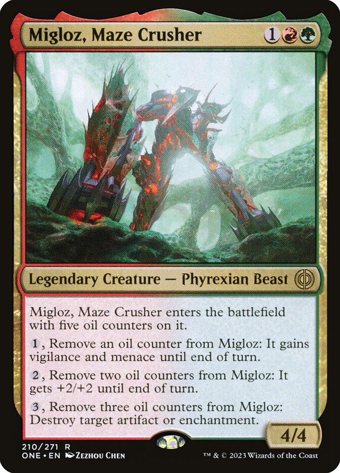 Migloz, Maze Crusher - Phyrexia: All Will Be One (Rare) [ONE-210] Main image