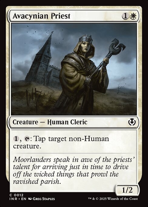 Avacynian Priest – Innistrad Remastered (INR-12) Magic: The Gathering card Main image