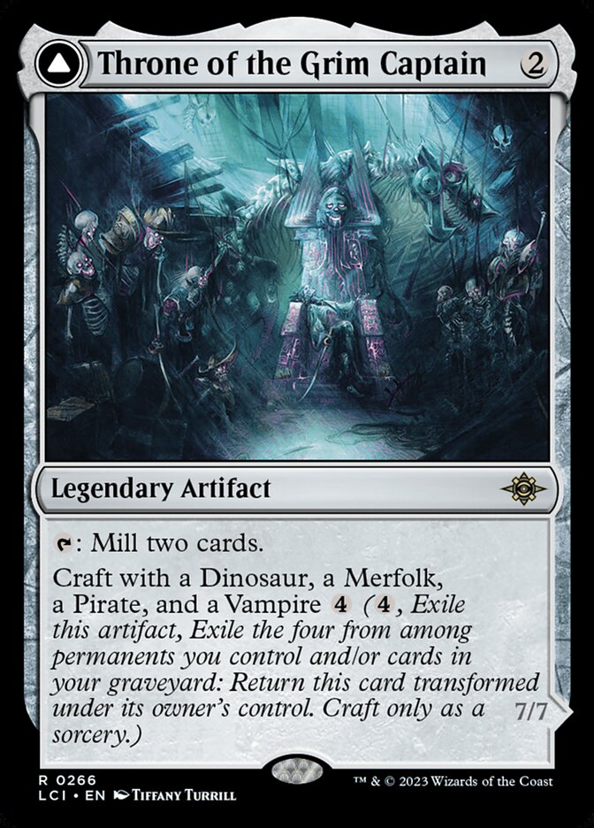 Throne of the Grim Captain // The Grim Captain - The Lost Caverns of Ixalan (Rare) [LCI-266]
