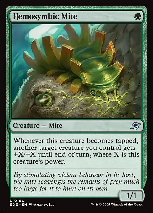 Hemosymbic Mite – Edge of Eternities (EOE-190) Magic: The Gathering card | LC-REM-20260804-15523471393100-c14137a4-2d44-444c-ad50-e2edf9380571