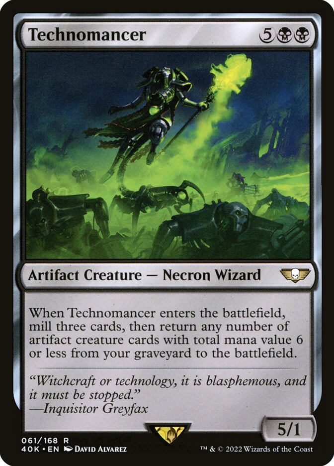 Magic-kaart Technomancer 40K-61 uit Universes Beyond: Warhammer 40,000 (Rare) Imagen principal del producto