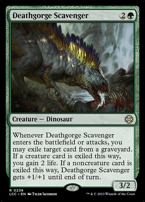 Deathgorge Scavenger – Commander: The Lost Caverns of Ixalan (LCC-236) Magic: The Gathering card Main image