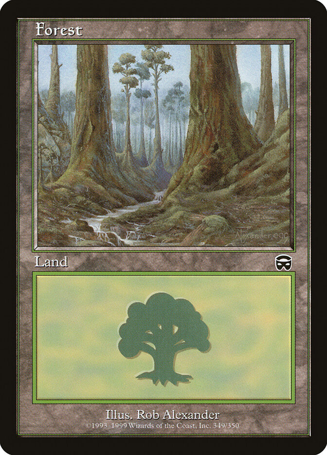 Magic-kaart Forest MMQ-349 uit Mercadian Masques (Land)