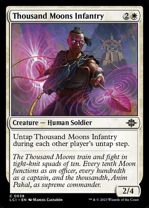 Thousand Moons Infantry – The Lost Caverns of Ixalan (LCI-38) Magic: The Gathering card | LC-REM-20260804-15393098301772-c1974a8c-3328-4ff5-9a00-cb79ebb8ccf6