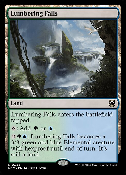 Lumbering Falls – Commander: Modern Horizons 3 (M3C-355) Magic: The Gathering card Immagine principale del prodotto