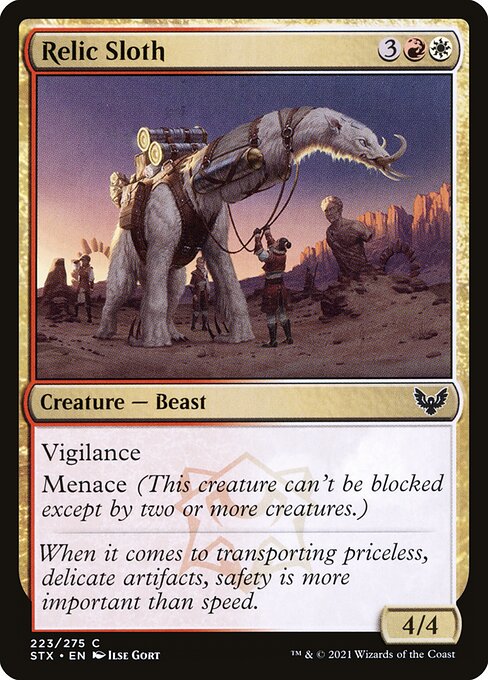 Relic Sloth – Strixhaven: School of Mages (STX-223) Magic: The Gathering card | LC-REM-20260804-15765057405260-c1cb483f-c567-4cfd-9fe8-1503e7b40542
