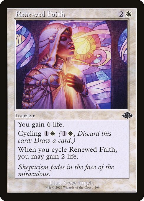 Renewed Faith – Dominaria Remastered (DMR-269) Magic: The Gathering card | LC-REM-20260804-15151010906444-c1df3e4d-d8a5-417b-a765-351564f0c38f