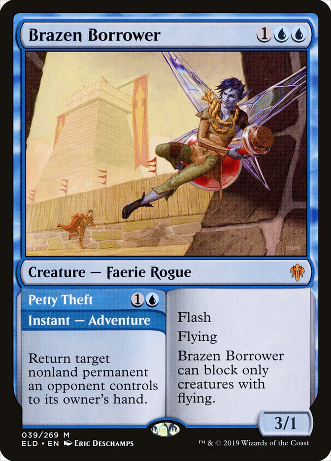 Brazen Borrower // Petty Theft - Throne of Eldraine (Mythic) [ELD-39]