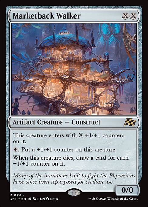 Marketback Walker – Aetherdrift (DFT-235) Magic: The Gathering card