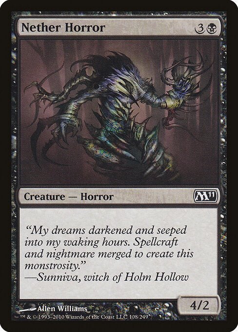 Nether Horror – Magic 2011 (M11-108) Magic: The Gathering card