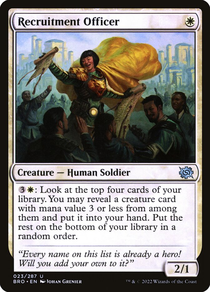 Recruitment Officer - The Brothers' War (Uncommon) [BRO-23]