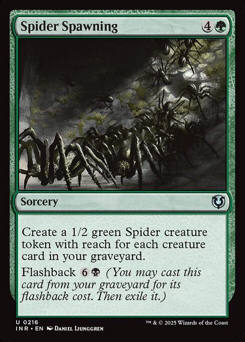 Spider Spawning – Innistrad Remastered (INR-216) Magic: The Gathering card