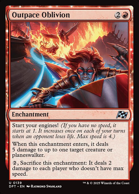 Outpace Oblivion – Aetherdrift (DFT-139) Magic: The Gathering card