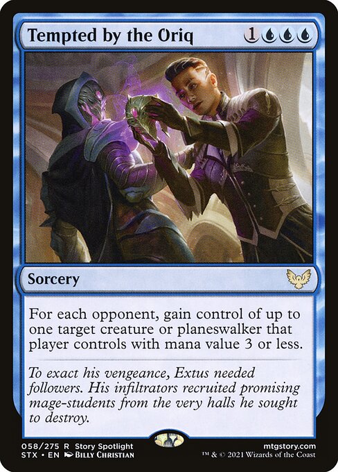 Tempted by the Oriq – Strixhaven: School of Mages (STX-58) Magic: The Gathering card