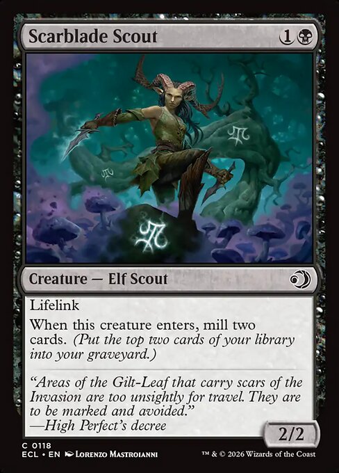 Scarblade Scout – Lorwyn Eclipsed (ECL-118) Magic: The Gathering card Hoofdafbeelding