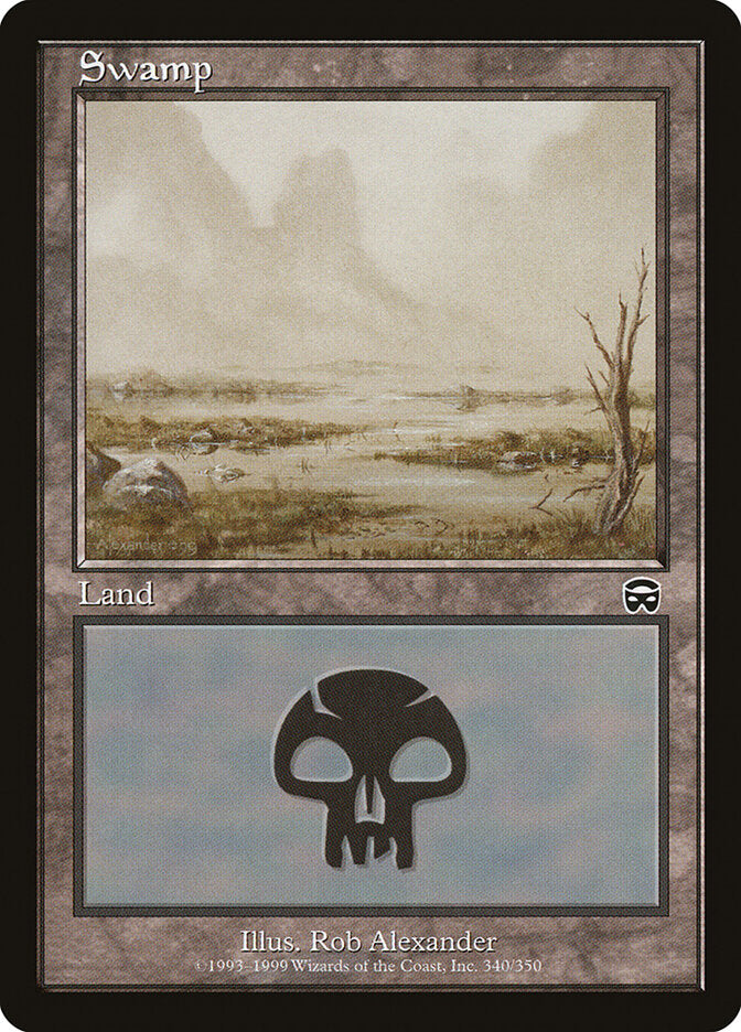 Magic-kaart Swamp MMQ-340 uit Mercadian Masques (Land) Immagine principale del prodotto