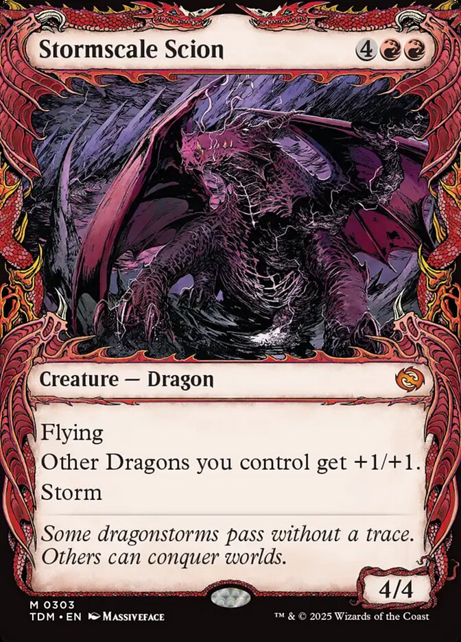Magic-kaart Stormscale Scion XTDM-303 uit Tarkir: Dragonstorm: Extras (Mythic) Hoofdafbeelding
