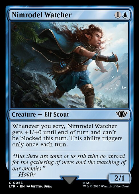 Nimrodel Watcher – The Lord of the Rings: Tales of Middle-earth (LTR-63) Magic: The Gathering card