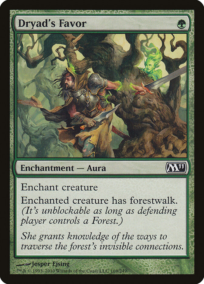 Dryad's Favor - Magic 2011 (Common) [M11-169] Image principale du produit