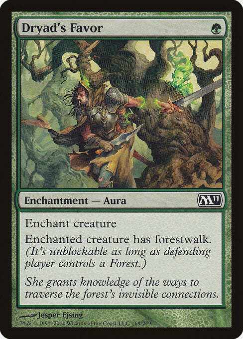 Dryad's Favor – Magic 2011 (M11-169) Magic: The Gathering card